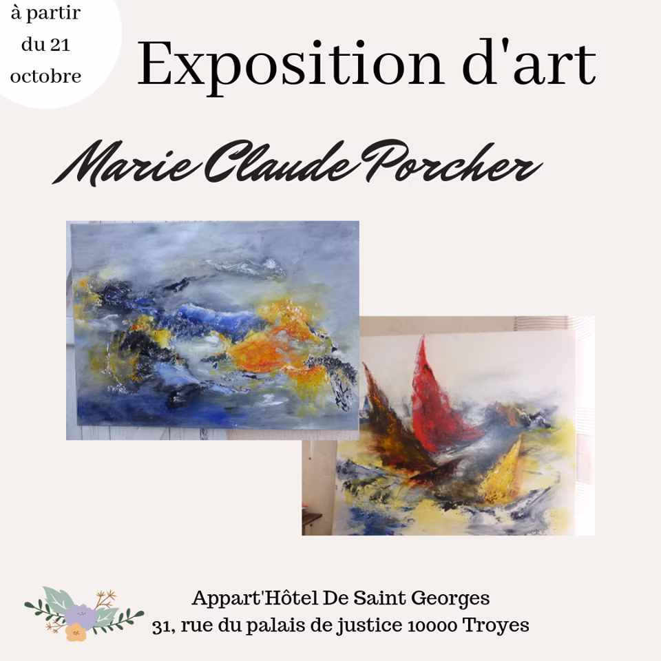 8/11 Vernissage de Mme PORCHER